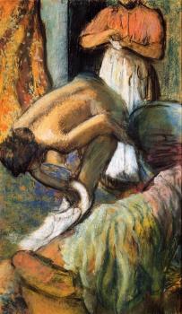 Edgar Degas : Breakfast after the Bath